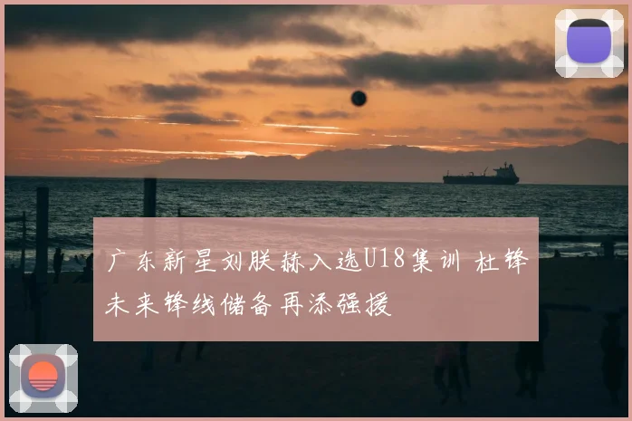 广东新星刘朕赫入选U18集训 杜锋未来锋线储备再添强援